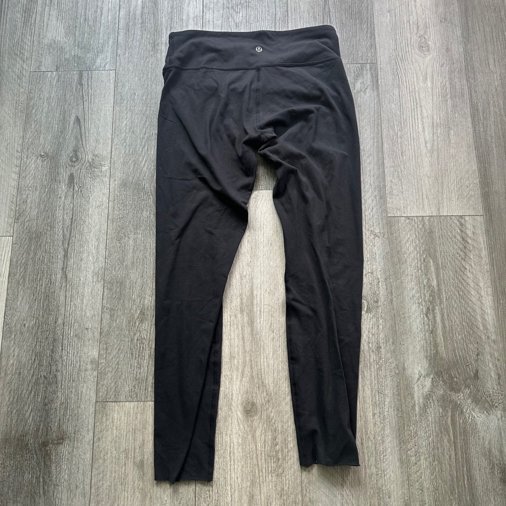 Lululemon Align High Rise Leggings Size 8 Black Yoga Gym Pants 27" length